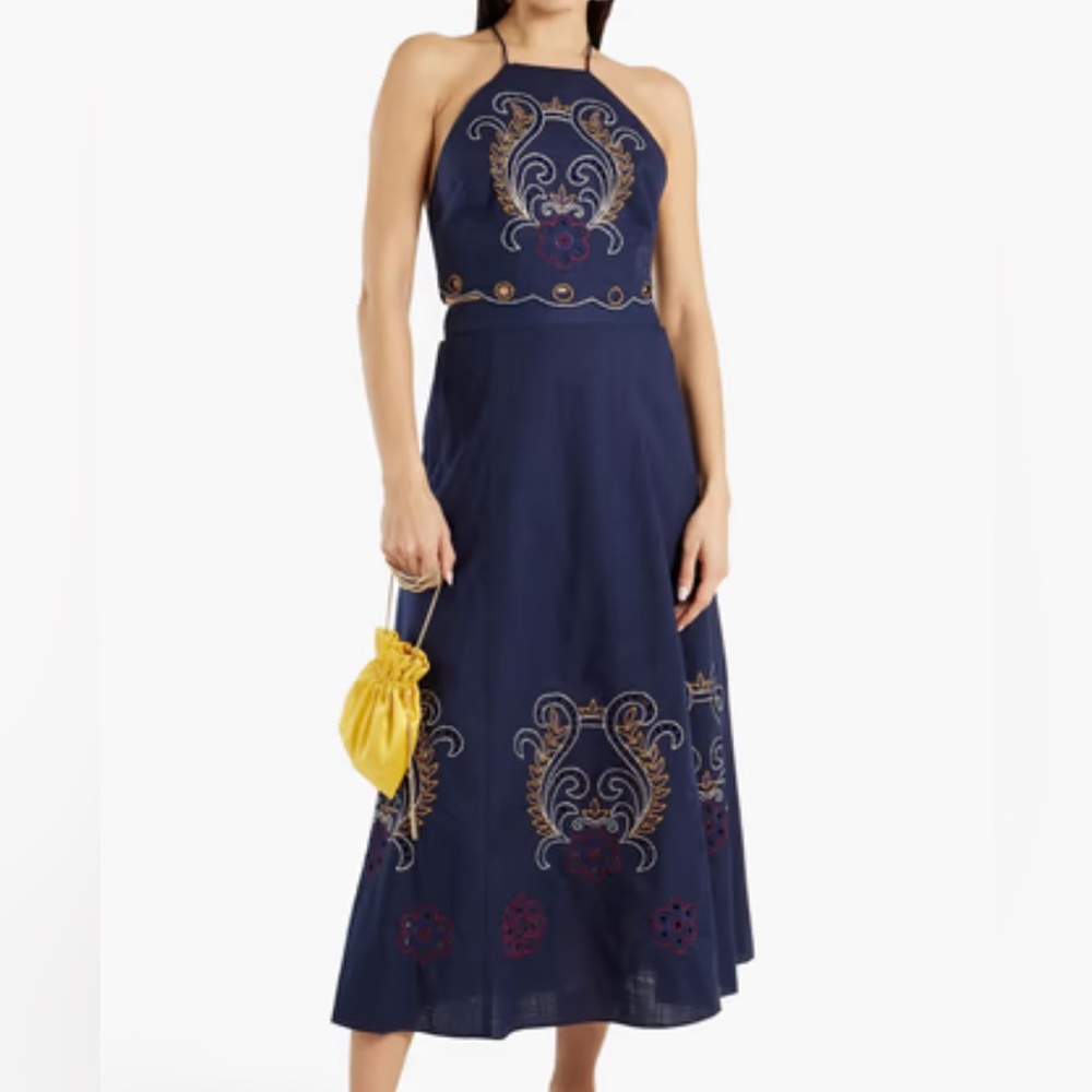 Sachin + Babi Navy Embroidered Set 14